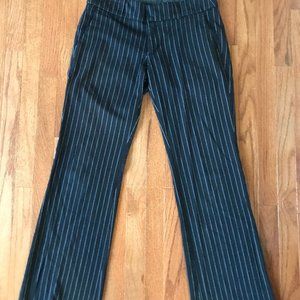 Black Pin Stripe Pants